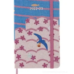 Moleskine 18 mesi - Agenda settimanale Limited Edition Sakura Bird - Pocket copertina rigida 2022-2023