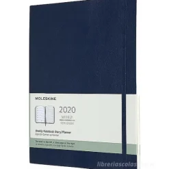 Moleskine 12 mesi - Agenda settimanale blu - Extra Large copertina morbida 2020