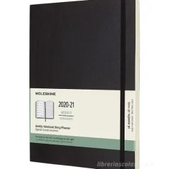 Moleskine 18 mesi - Agenda settimanale nera - X-Large copertina morbida 2020-2021
