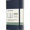 Moleskine 12 mesi - Agenda settimanale blu zaffiro - Pocket copertina rigida 2022