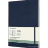 Moleskine 12 mesi - Agenda settimanale blu zaffiro - Extra Large copertina rigida 2021