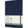Moleskine 12 mesi - Agenda settimanale blu zaffiro - Extra Large copertina morbida 2021