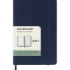 Moleskine 12 mesi - Agenda settimanale blu zaffiro - Pocket copertina morbida 2024