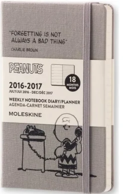 Moleskine 18 mesi - Agenda settimanale Peanuts – Pocket 2016-2017