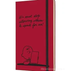 Moleskine 12 mesi - Agenda settimanale Limited Edition Peanuts bordeaux - Large copertina rigida 2022