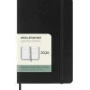 Moleskine 12 mesi - Agenda settimanale orizzontale nero - Pocket copertina morbida 2026