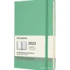 Moleskine 12 mesi - Agenda settimanale verde ghiaccio - Large copertina rigida 2022