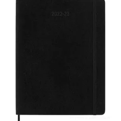 Moleskine 18 mesi - Agenda settimanale nero - Extra Large copertina morbida 2022-2023