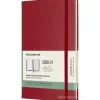 Moleskine 18 mesi - Agenda settimanale rosso scarlatto - Large copertina rigida 2020-2021