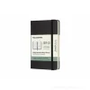 Moleskine 18 mesi - Agenda settimanale orizzontale nera - Pocket copertina rigida 2019-2020