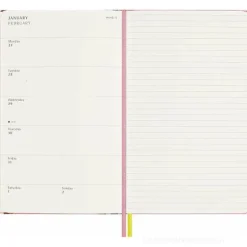 Moleskine 18 mesi - Agenda settimanale Limited Edition Sakura - Large copertina rigida 2024-2025