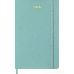 Moleskine 12 mesi - Agenda settimanale Precious & Ethical verde salvia - Large copertina vegana 2026