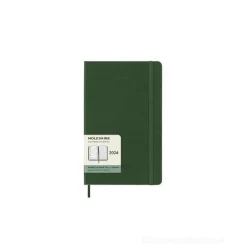 Moleskine 12 mesi - Agenda settimanale verde mirto - Large copertina rigida 2024