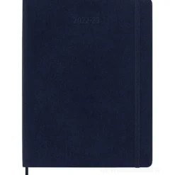 Moleskine 18 mesi - Agenda settimanale blu zaffiro - Extra Large copertina morbida 2022-2023