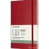 Moleskine 12 mesi - Agenda settimanale rosso scarlatto - Large copertina rigida 2022