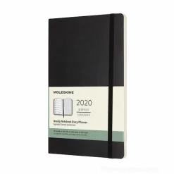 Moleskine 12 mesi - Agenda settimanale nero - Large copertina morbida 2020