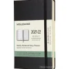 Moleskine 18 mesi - Agenda settimanale nero - Pocket copertina rigida 2021-2022