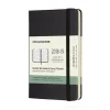 Moleskine 18 mesi - Agenda settimanale orizzontale nera - Pocket copertina rigida 2018-2019