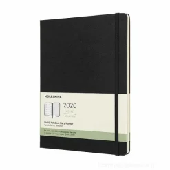 Moleskine 12 mesi - Agenda settimanale nero - Extra Large copertina rigida 2020