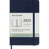 Moleskine 12 mesi - Agenda settimanale blu zaffiro - Pocket copertina rigida 2023
