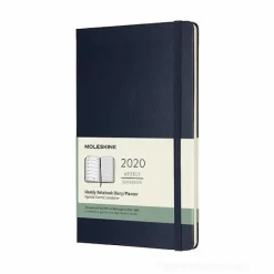 Moleskine 12 mesi - Agenda settimanale blu - Large copertina rigida 2020