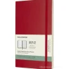 Moleskine 18 mesi - Agenda settimanale rosso scarlatto - Large copertina morbida 2021-2022