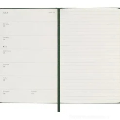 Moleskine 12 mesi - Agenda settimanale verde mirto - Pocket copertina rigida 2026