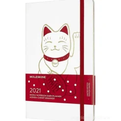 Moleskine 12 mesi - Agenda settimanale Limited Edition Maneki Neko - Large copertina rigida 2021