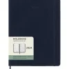 Moleskine 12 mesi - Agenda settimanale blu zaffiro - Extra Large copertina morbida 2024