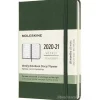 Moleskine 18 mesi - Agenda settimanale verde mirto - Pocket copertina rigida 2020-2021