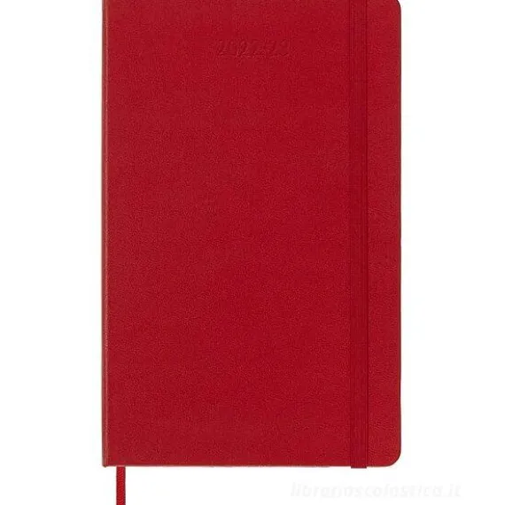 Moleskine 18 mesi - Agenda settimanale rosso scarlatto - Large copertina rigida 2022-2023