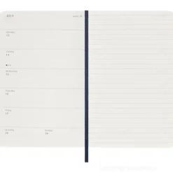 Moleskine 18 mesi - Agenda settimanale blu zaffiro - Pocket copertina morbida 2025-2026