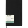 Moleskine 18 mesi - Agenda settimanale orizzontale nero - Large copertina rigida 2025-2026