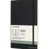 Moleskine 12 mesi - Agenda settimanale orizzontale nero - Large copertina morbida 2022