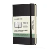 Moleskine 18 mesi - Agenda settimanale nera - Pocket copertina rigida 2018-2019