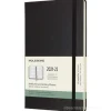 Moleskine 18 mesi - Agenda settimanale orizzontale nero - Large copertina rigida 2021-2022