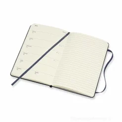 Moleskine 12 mesi - Agenda settimanale blu - Pocket copertina rigida 2020