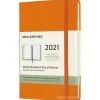 Moleskine 12 mesi - Agenda settimanale arancio cadmio - Pocket copertina rigida 2021