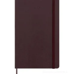 Moleskine 12 mesi - Agenda settimanale rosso borgogna - Large copertina rigida 2024