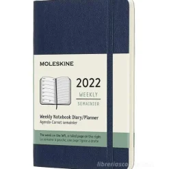 Moleskine 12 mesi - Agenda settimanale blu zaffiro - Pocket copertina morbida 2022