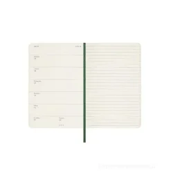 Moleskine 12 mesi - Agenda settimanale verde mirto - Pocket copertina morbida 2024