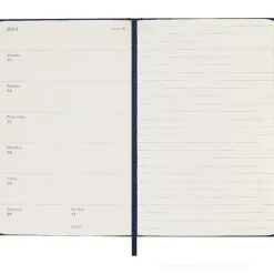 Moleskine 12 mesi - Agenda settimanale blu zaffiro - Pocket copertina rigida 2024