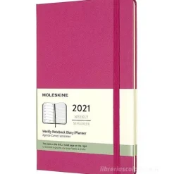 Moleskine 12 mesi - Agenda settimanale rosa bouganvillea - Large copertina rigida 2021