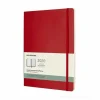 Moleskine 12 mesi - Agenda settimanale rosso - Extra Large copertina morbida 2020
