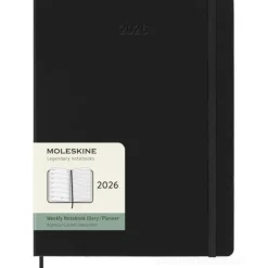 Moleskine 12 mesi - Agenda settimanale nero - Extra Large copertina rigida 2026