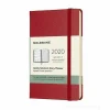 Moleskine 12 mesi - Agenda settimanale rosso - Pocket copertina rigida 2020