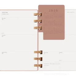 Moleskine 12 mesi - Agenda spiralata settimanale e mensile Weekly & Monthly Planner Almond - Large copertina morbida 2026