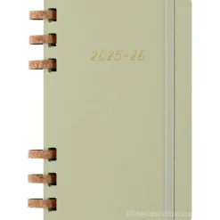 Moleskine 12 mesi - Agenda spiralata mensile Academic Monthly Planner Crush Kiwi - Large copertina morbida 2025-2026