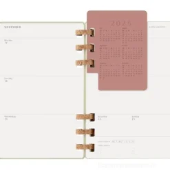Moleskine 12 mesi - Agenda spiralata mensile Academic Monthly Planner Crush Kiwi - Large copertina morbida 2025-2026