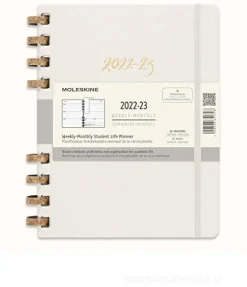 Moleskine 12 mesi - Agenda universitaria spiralata Student Life Oyster - XL copertina rigida 2022-2023